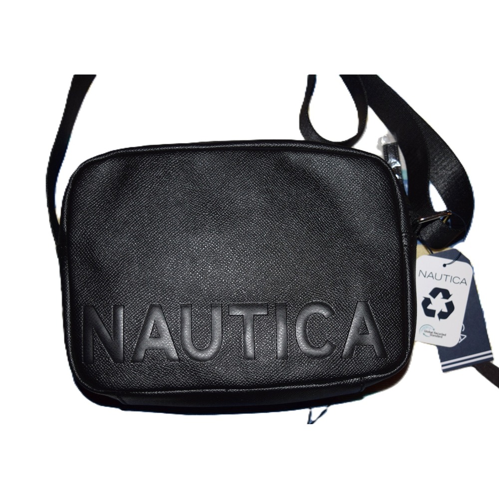 Nautica Aniston Camera Bag Women OS Black NEW Saffiano Crossbody CN2087/P08